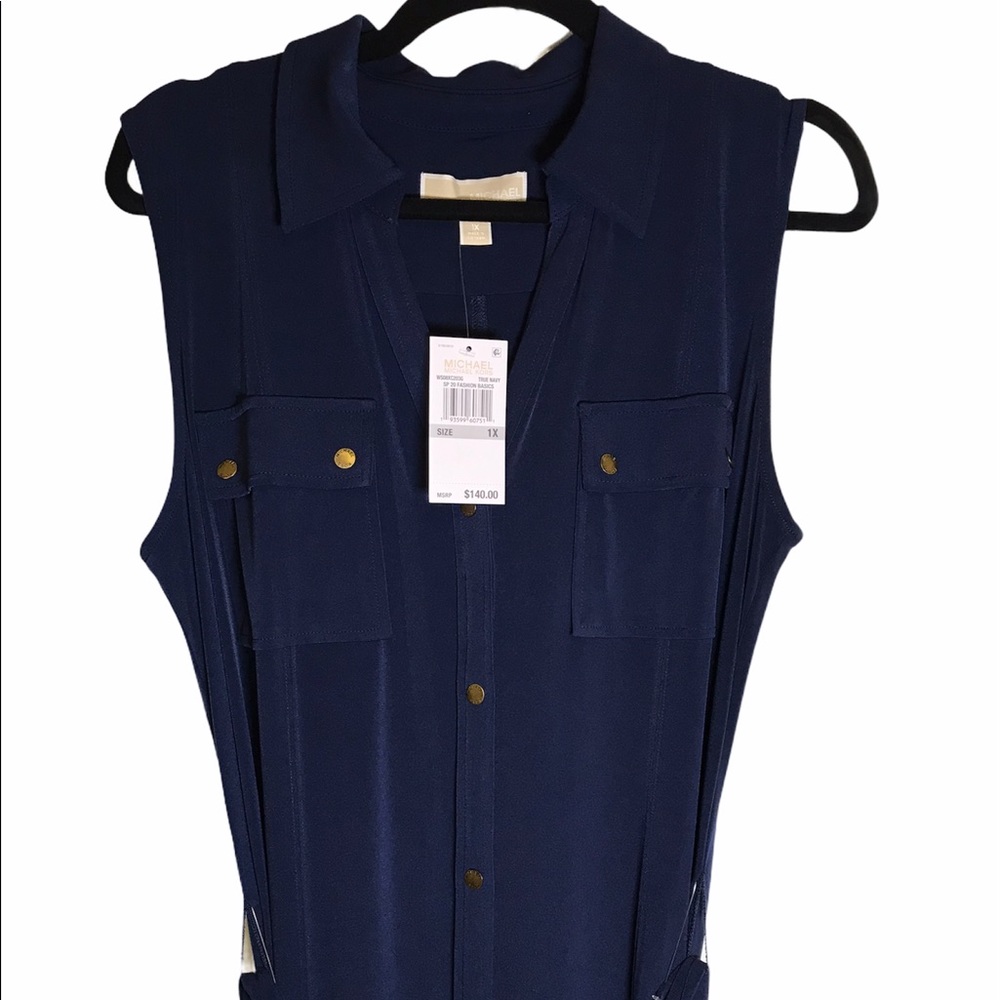 ❤️ SALE!! NWT! Michael Kors True Blue Maxi dress - Picture 1 of 5